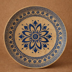 Plat étoile et palmettes